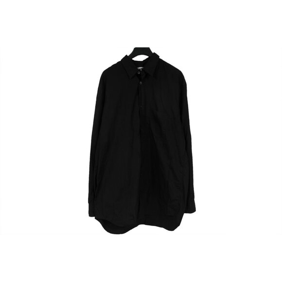 Comme Des Garcons CDG Mens 1986 ete Staff Button Down Shirt XL Black Cotton - Picture 5 of 8